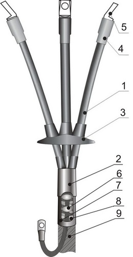 Муфта 4КВТп-1 70/120(М) (МКС) с болтовым наконечником 